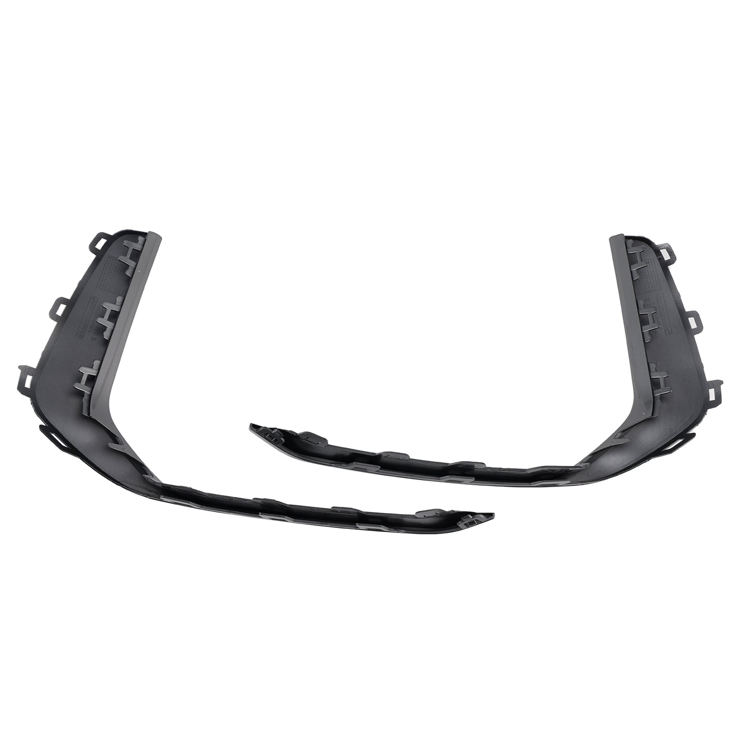 2PCS Front Fog Light Lamp Trim Fit Audi A6 C8 S-Line S6 2019-2023 Gray