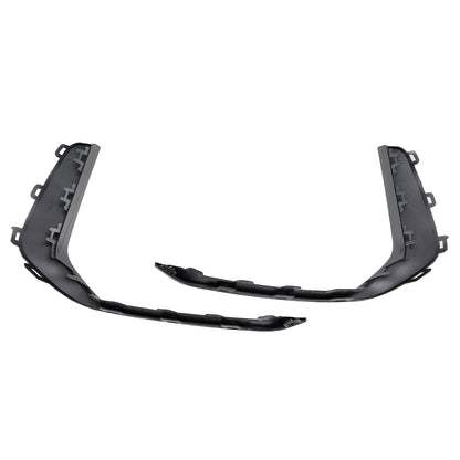 2PCS Front Fog Light Lamp Trim Fit Audi A6 C8 S-Line S6 2019-2023 Gray