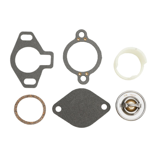 1987-1995 Mercruiser 260/5.7L GM Serial Range: 0B525982-0F600999 Thermostat Kit 160??With Plastic Sleeve 807252Q5 807252T7