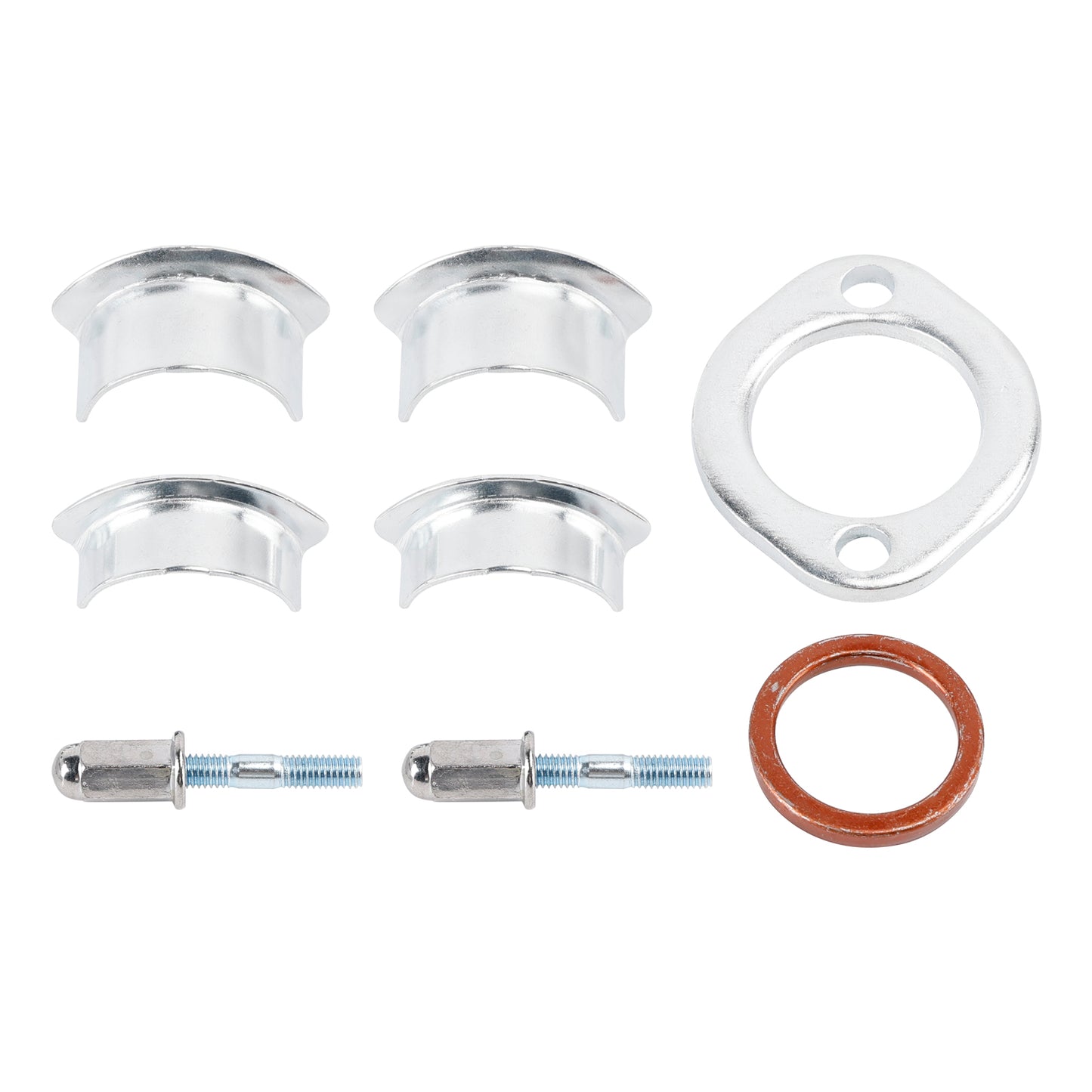 Exhaust Collets Collars Clamp Fastener Bolt Kit For Honda CG125 CB XL XL185 125s