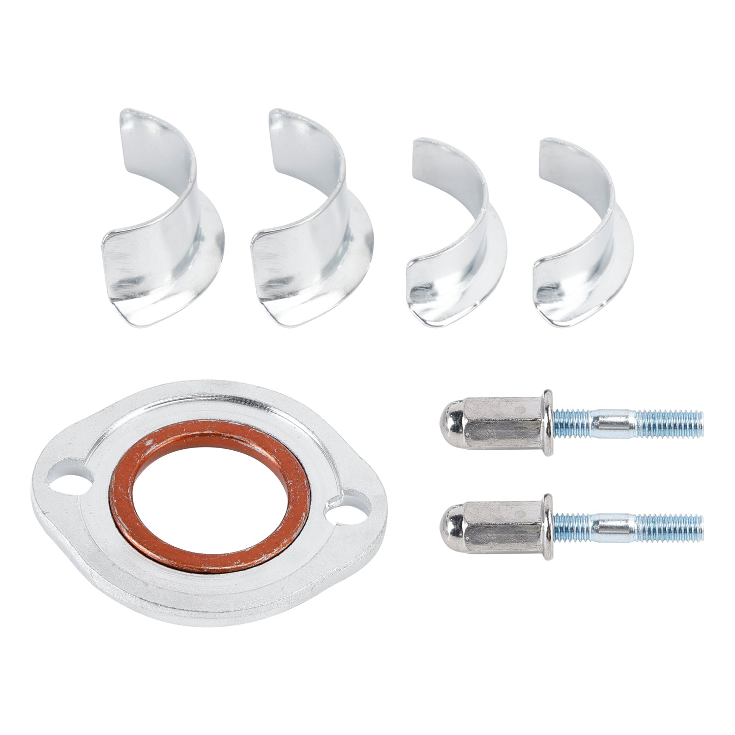 Exhaust Collets Collars Clamp Fastener Bolt Kit For Honda CG125 CB XL XL185 125s
