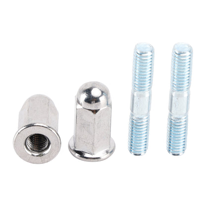 Exhaust Collets Collars Clamp Fastener Bolt Kit For Honda CG125 CB XL XL185 125s