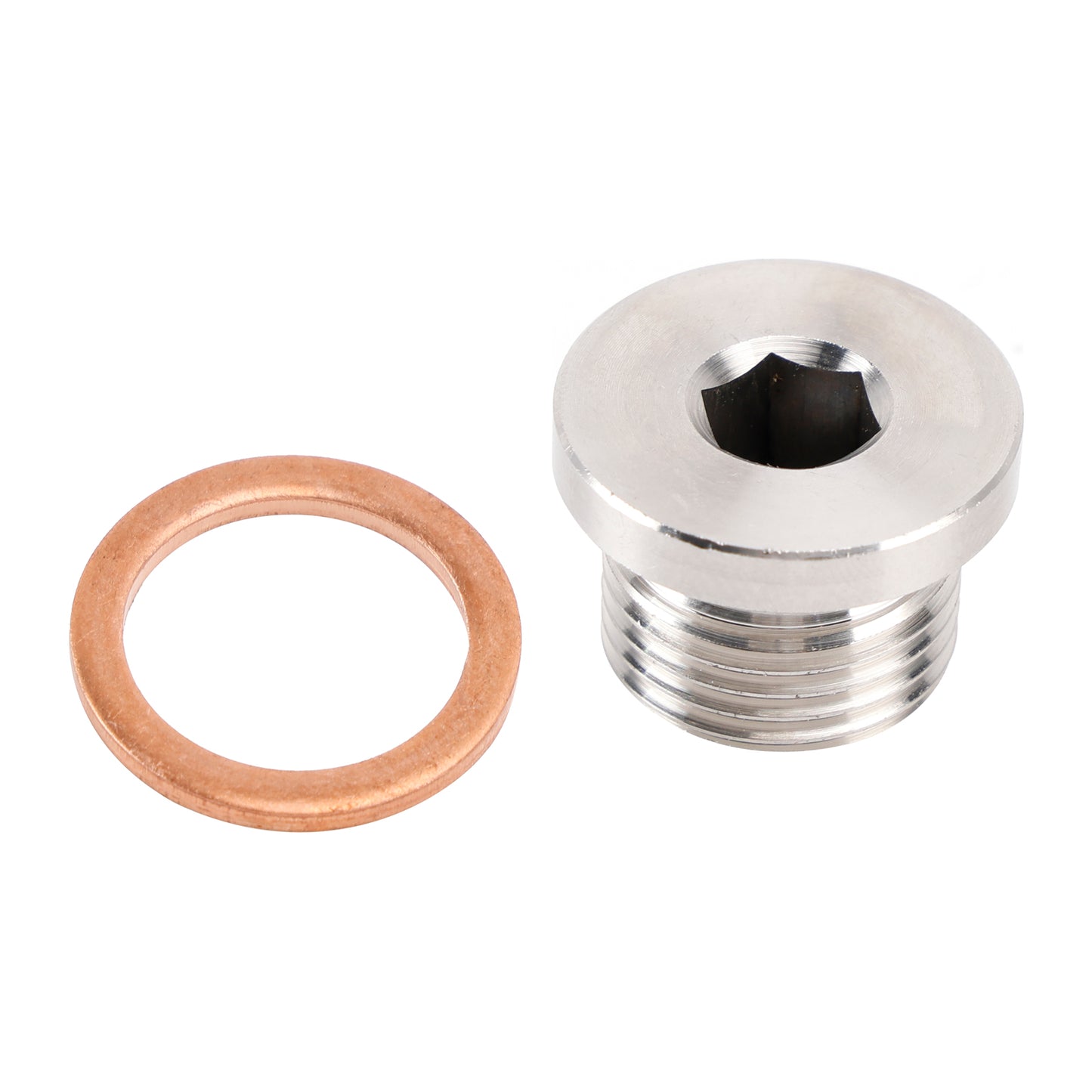 Standard M18 x 1.5 Sensor Plug Cap with Copper Washer Universal Fit Motorcycle