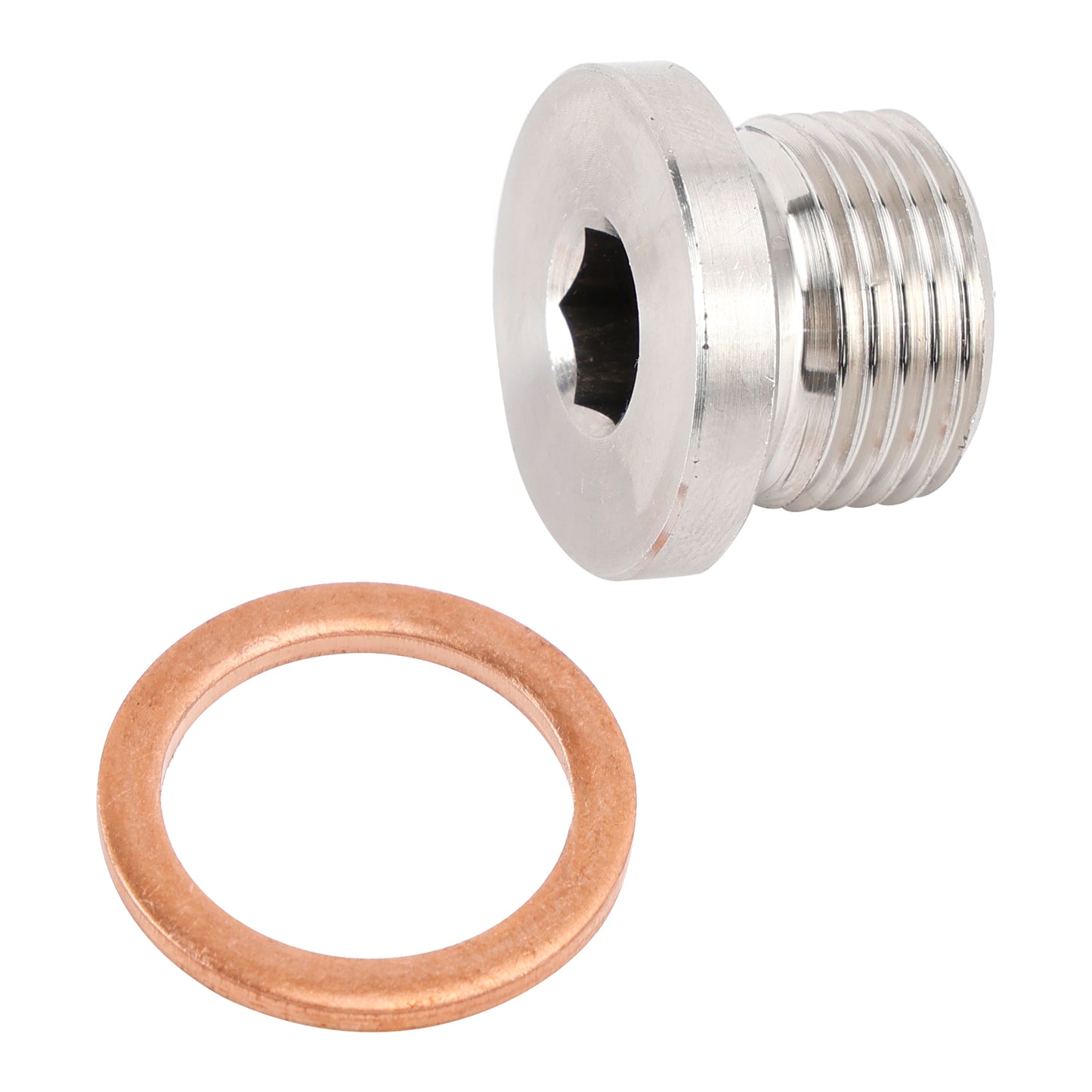 Standard M18 x 1.5 Sensor Plug Cap with Copper Washer Universal Fit Motorcycle
