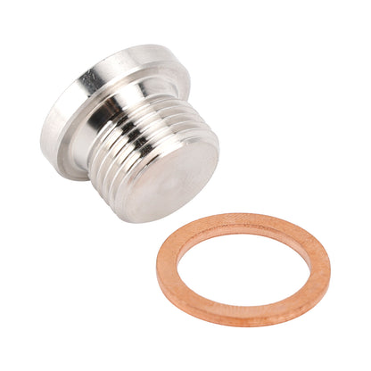 Standard M18 x 1.5 Sensor Plug Cap with Copper Washer Universal Fit Motorcycle