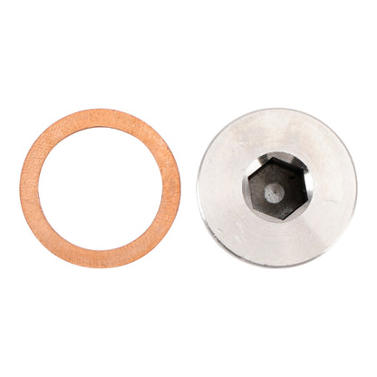 Standard M18 x 1.5 Sensor Plug Cap with Copper Washer Universal Fit Motorcycle