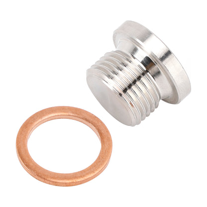 Standard M18 x 1.5 Sensor Plug Cap with Copper Washer Universal Fit Motorcycle