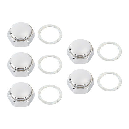 5x Steering Stem Nut w/Washer For Honda Z50A Z50R XR80R S90 SL70 SL90 SL100 S125