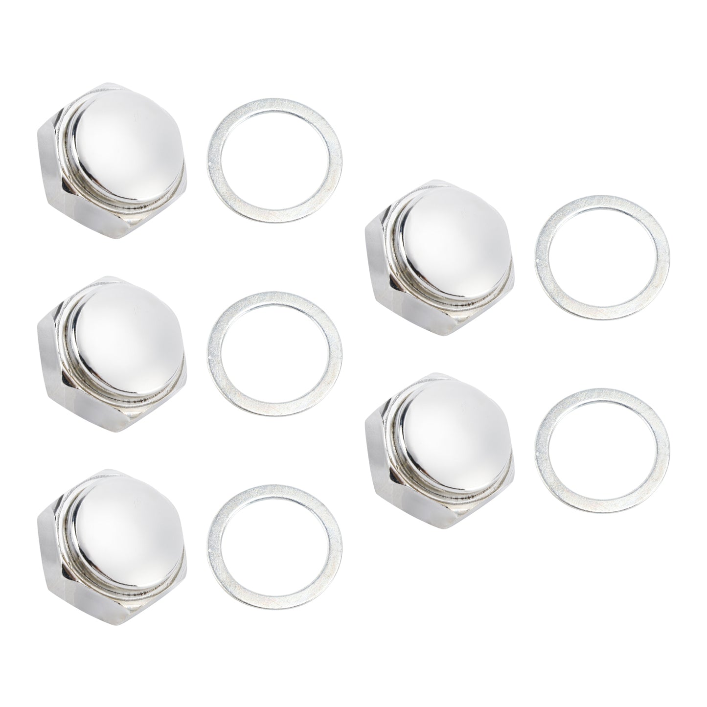 5x Steering Stem Nut w/Washer For Honda Z50A Z50R XR80R S90 SL70 SL90 SL100 S125