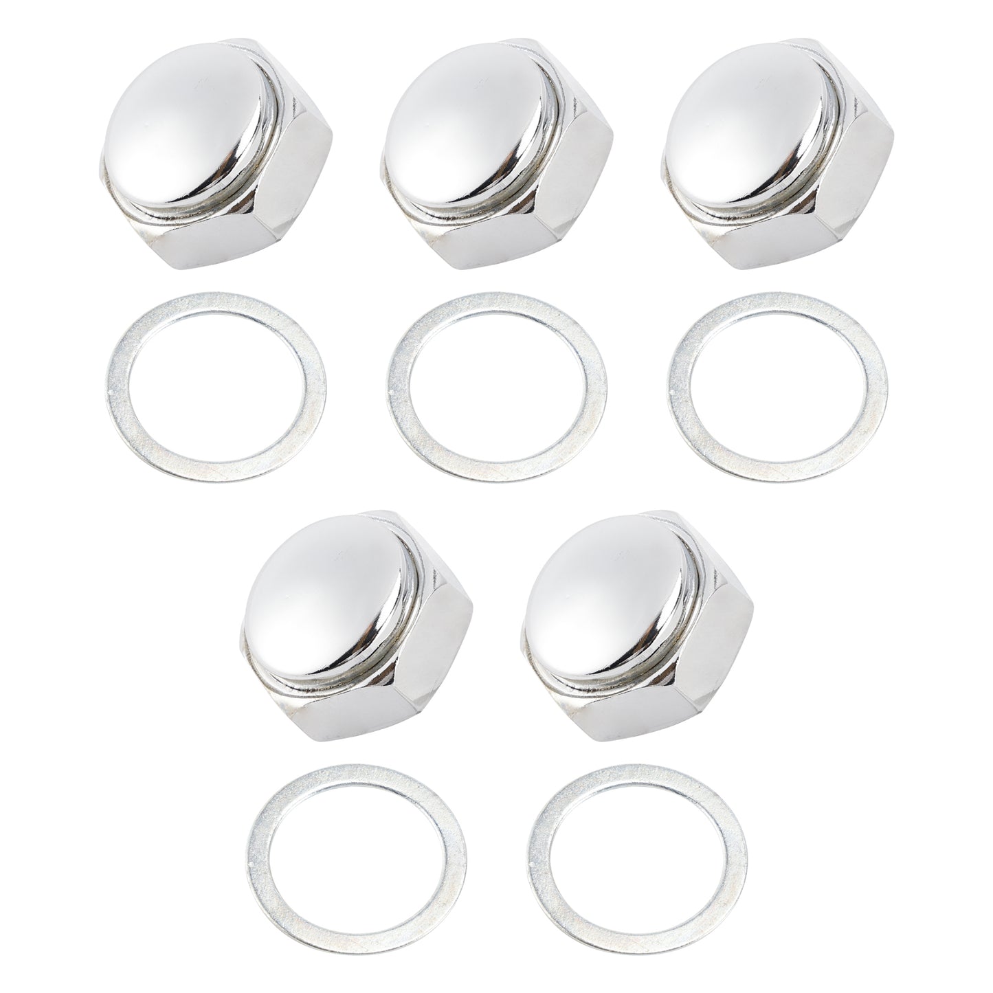 5x Steering Stem Nut w/Washer For Honda Z50A Z50R XR80R S90 SL70 SL90 SL100 S125