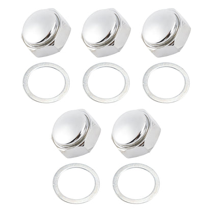 5x Steering Stem Nut w/Washer For Honda Z50A Z50R XR80R S90 SL70 SL90 SL100 S125