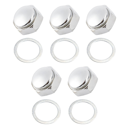 5x Steering Stem Nut w/Washer For Honda Z50A Z50R XR80R S90 SL70 SL90 SL100 S125