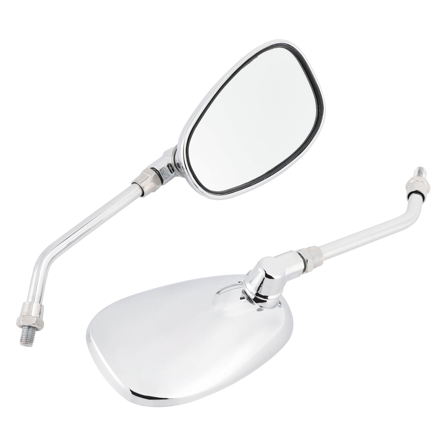 Pair Black M10 Rearview Mirrors For Yamaha V-Star XVS650 1998-2004 XVS1100 00-09