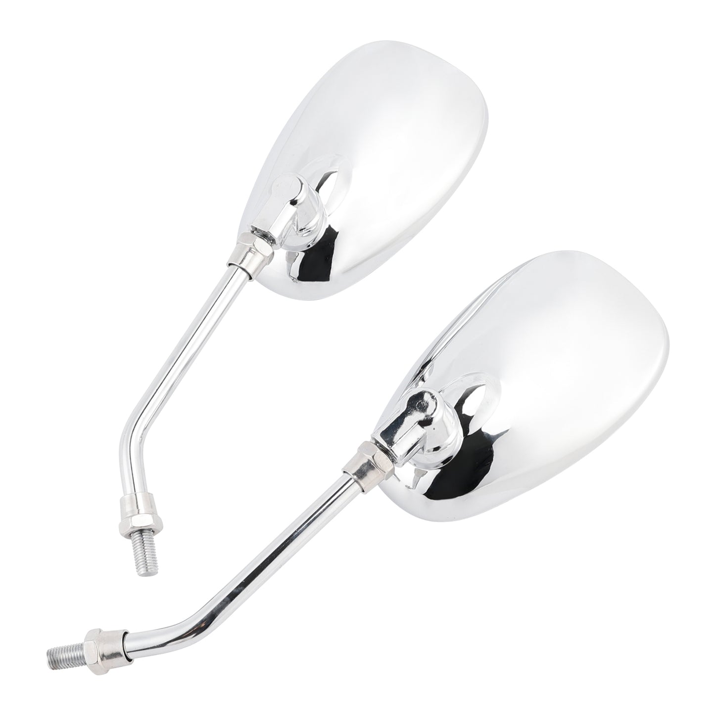 Pair Black M10 Rearview Mirrors For Yamaha V-Star XVS650 1998-2004 XVS1100 00-09