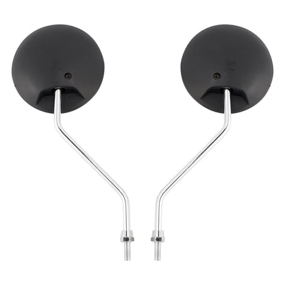 Round Black with Chrome Arm Mirror 8mm For Honda NA/NC/NN/NQ/NX/PA/SE/TG50 C70