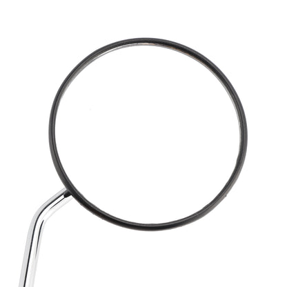 Round Black with Chrome Arm Mirror 8mm For Honda NA/NC/NN/NQ/NX/PA/SE/TG50 C70