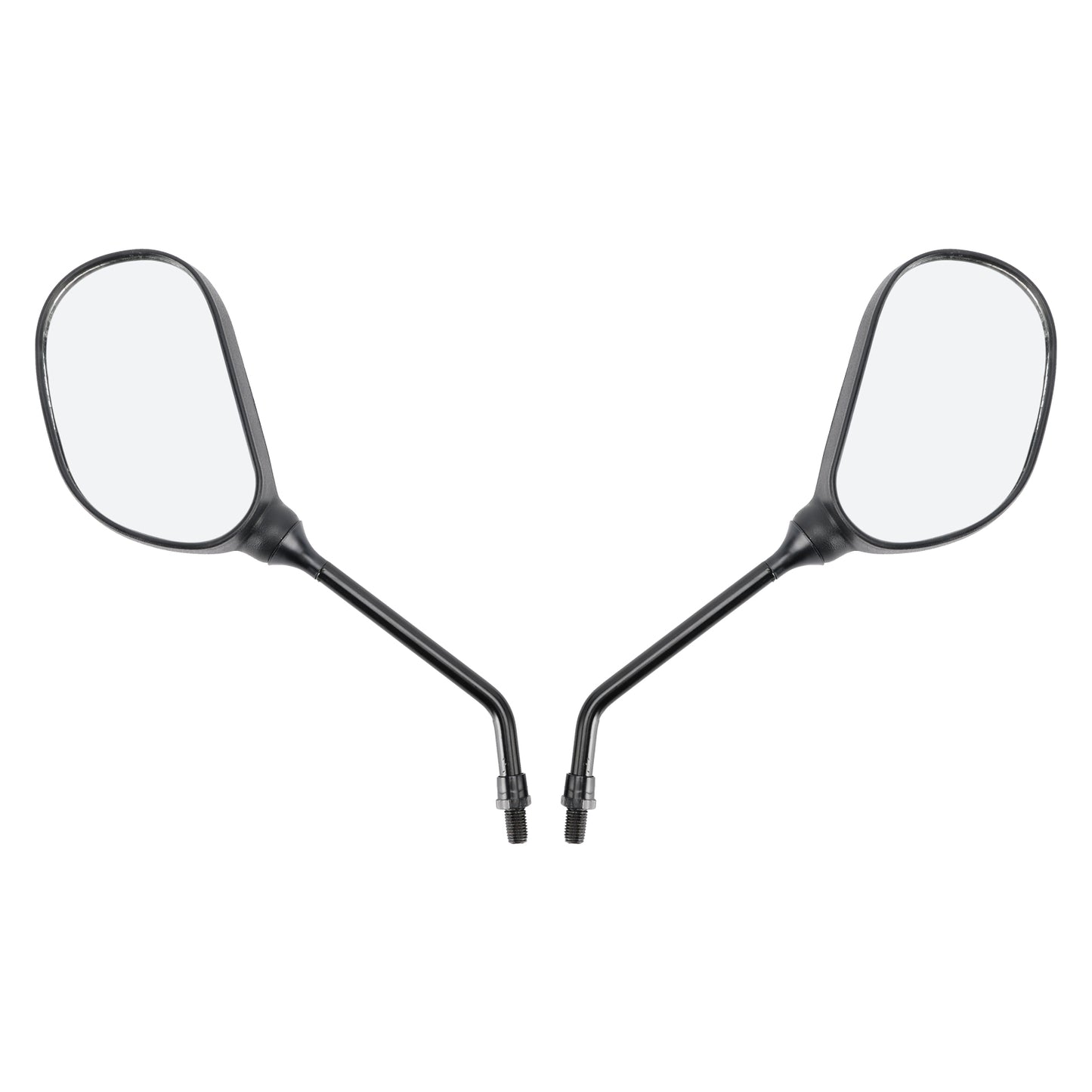 Rear View Mirror Pair Black For Yamaha YBR 125 YBR125 Handlebar Screw-in Fit
