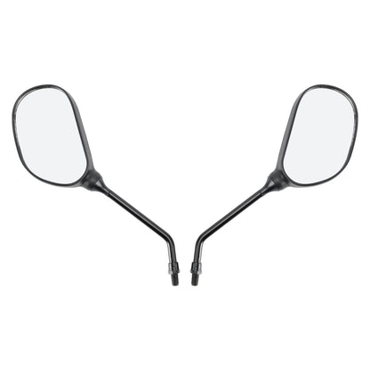 Rear View Mirror Pair Black For Yamaha YBR 125 YBR125 Handlebar Screw-in Fit