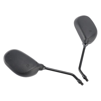 Rear View Mirror Pair Black For Yamaha YBR 125 YBR125 Handlebar Screw-in Fit