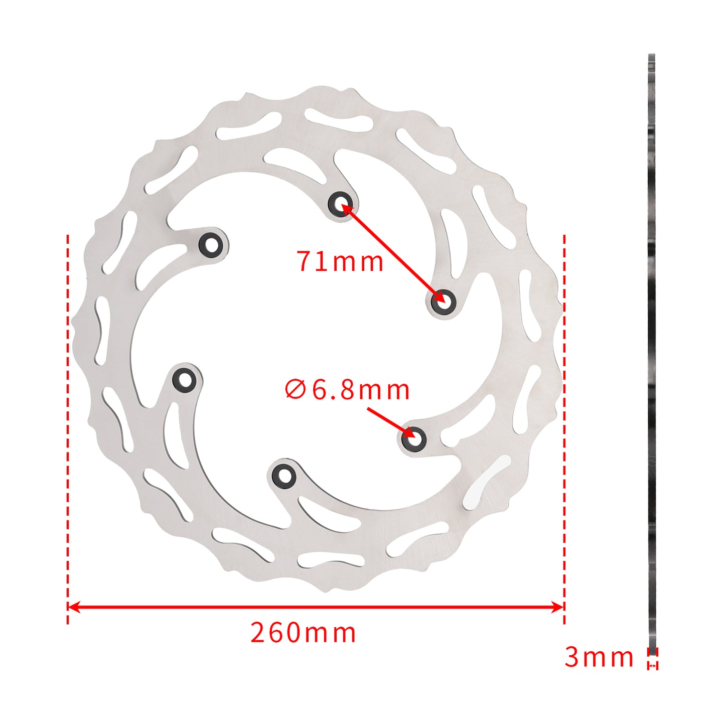 Front & Rear Brake Disc Rotor For 125 250 300 350 450 500 EXC XC SX SXF XCW