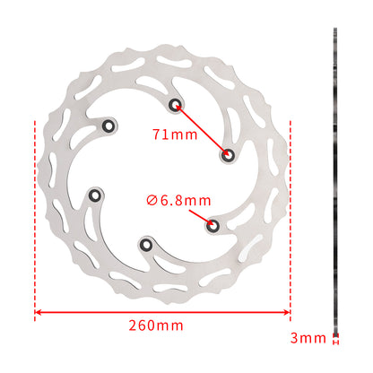 Front & Rear Brake Disc Rotor For 125 250 300 350 450 500 EXC XC SX SXF XCW