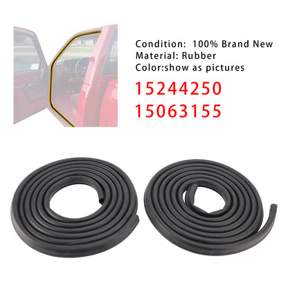 2pcs Front Door Weather Strip Seal 15244250 15063155 For Chevy Silverado Cab 1999-2007