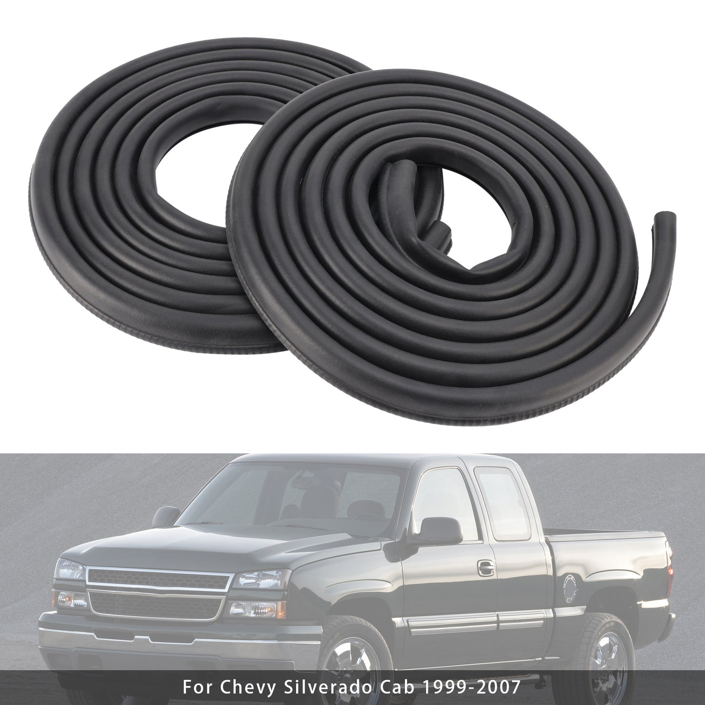 2pcs Front Door Weather Strip Seal 15244250 15063155 For Chevy Silverado Cab 1999-2007