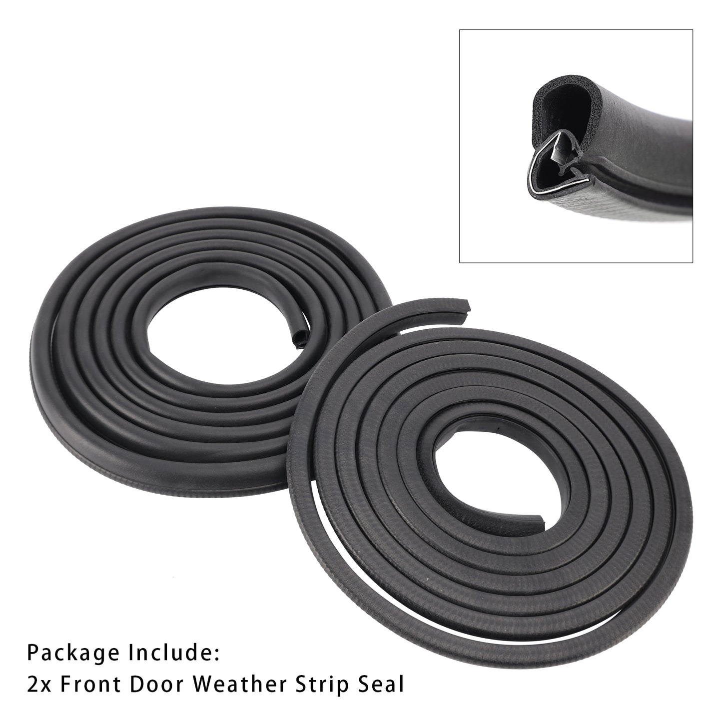 2pcs Front Door Weather Strip Seal 15244250 15063155 For Chevy Silverado Cab 1999-2007