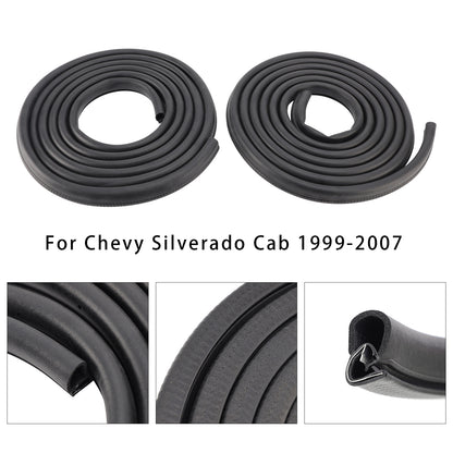 2pcs Front Door Weather Strip Seal 15244250 15063155 For Chevy Silverado Cab 1999-2007