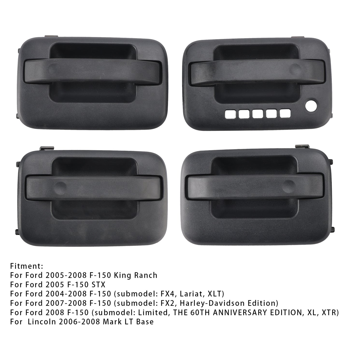 4pcs Exterior Door Handle For Ford F-150 2004-2014