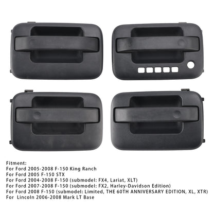 4pcs Exterior Door Handle For Ford F-150 2004-2014