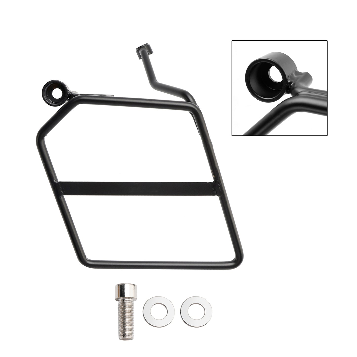 Luggage Rack Side Saddle Bag Mount Bracket Left Black For Honda Monkey 125 18-24