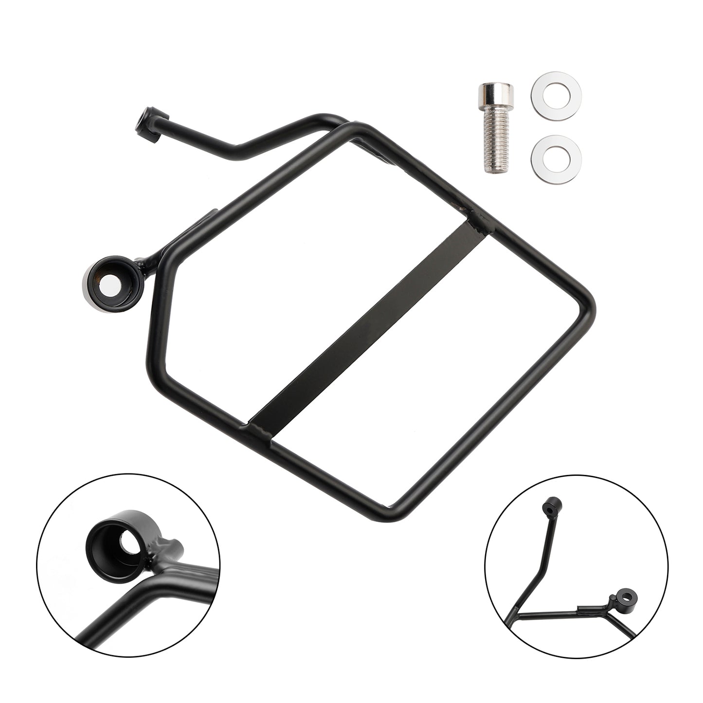 Luggage Rack Side Saddle Bag Mount Bracket Left Black For Honda Monkey 125 18-24
