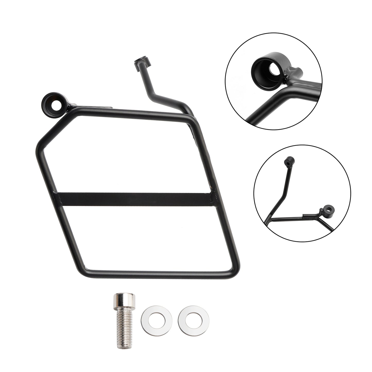 Luggage Rack Side Saddle Bag Mount Bracket Left Black For Honda Monkey 125 18-24