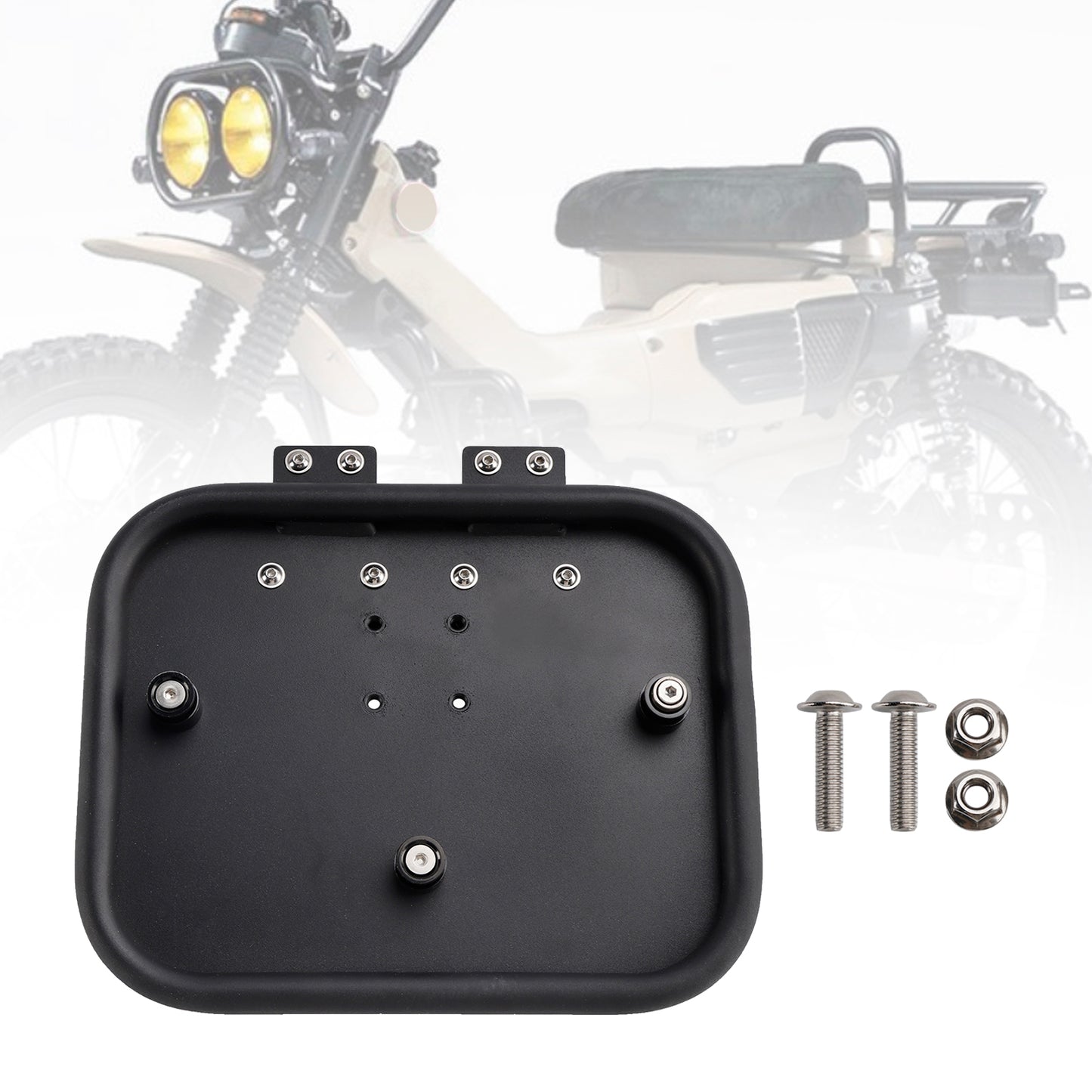 Luggage Rack Side Saddle Bag Mount Bracket Black For Honda Ct125 Huntercub 20-24