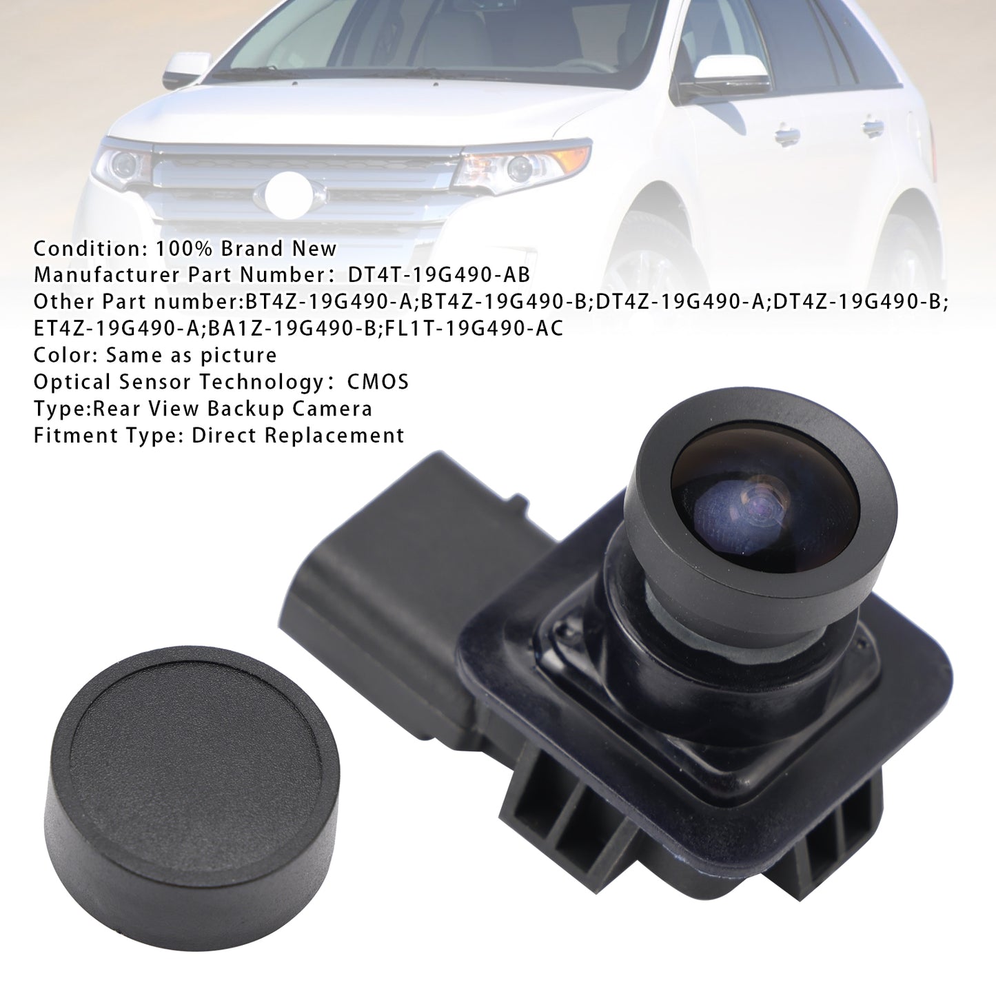 Rear Reverse Backup Camera Park Assist For Ford Edge 2011-2015 DT4T-19G490-AB
