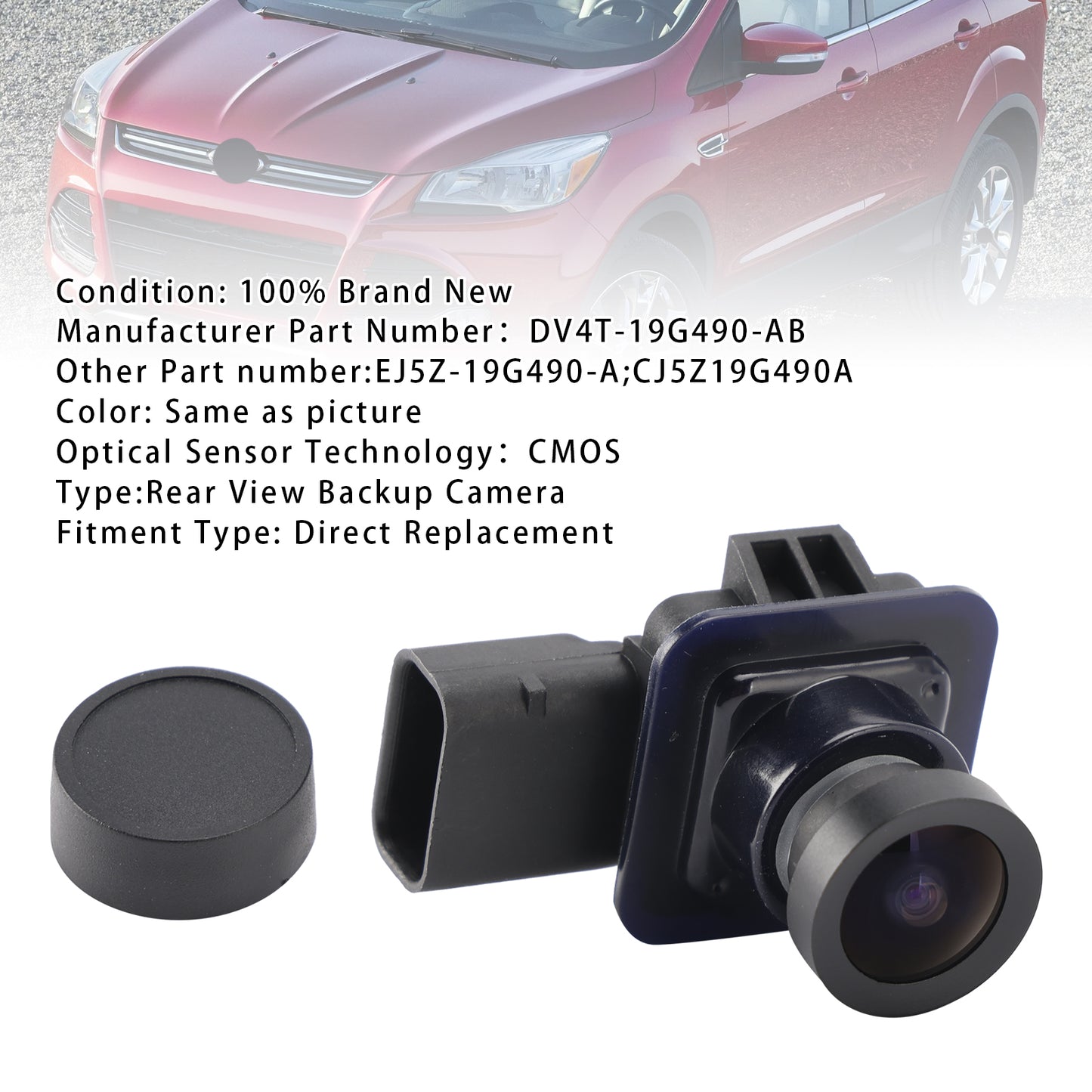 Rear Reverse Backup Camera Park Assist For Ford Escape 2013-2017 DV4T-19G490-AB