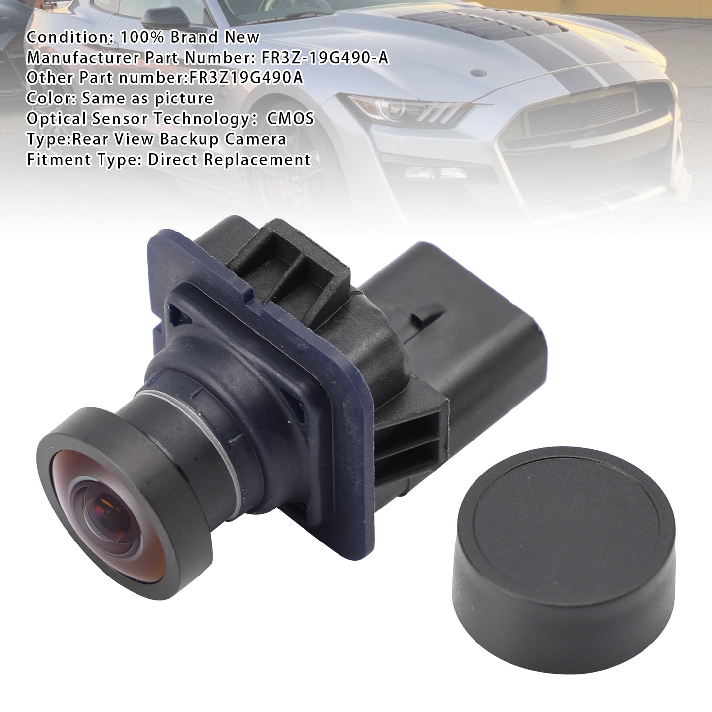 Rear Reverse Backup Camera Park Assist For Ford Mustang 2015-2020 FR3Z-19G490-A