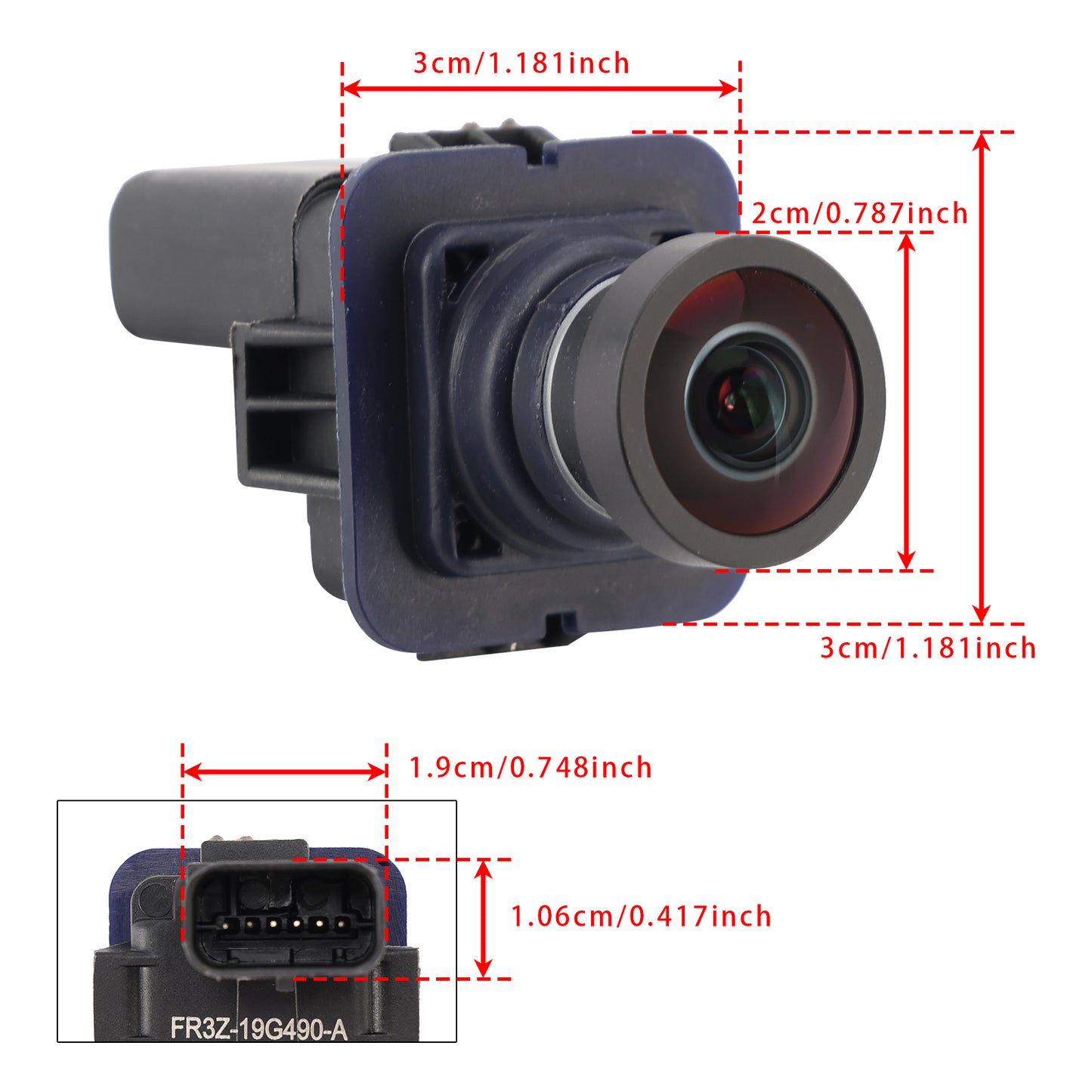 Rear Reverse Backup Camera Park Assist For Ford Mustang 2015-2020 FR3Z-19G490-A