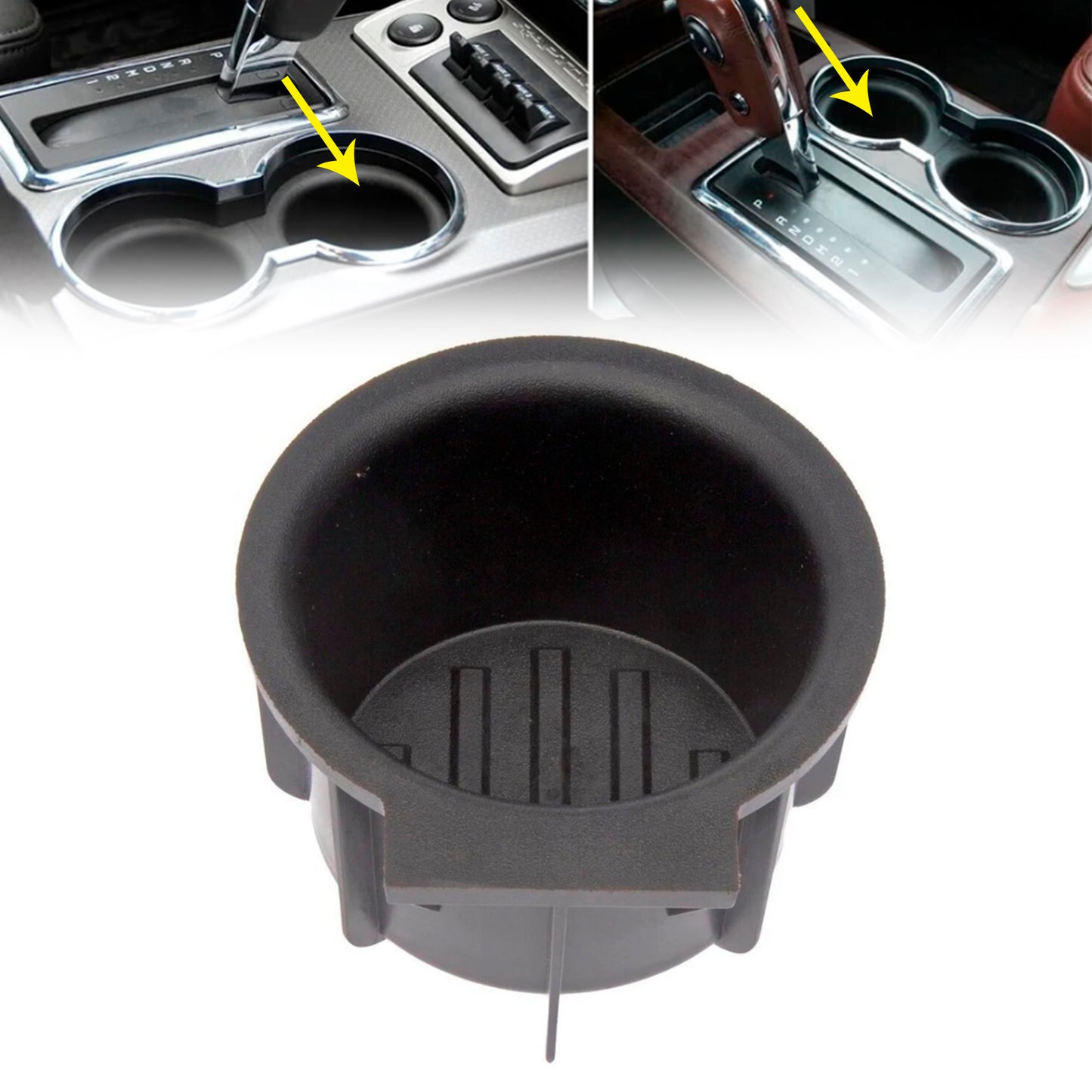 Front Center Console Cup Holder Insert 9L3Z-1513562-CB For Ford F-150 2009-2014