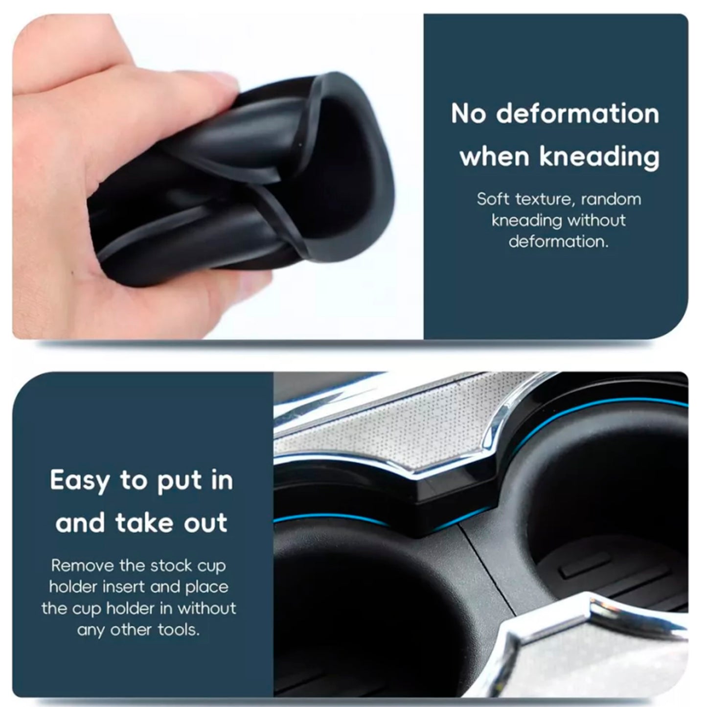 Front Center Console Cup Holder Insert 9L3Z-1513562-CB For Ford F-150 2009-2014