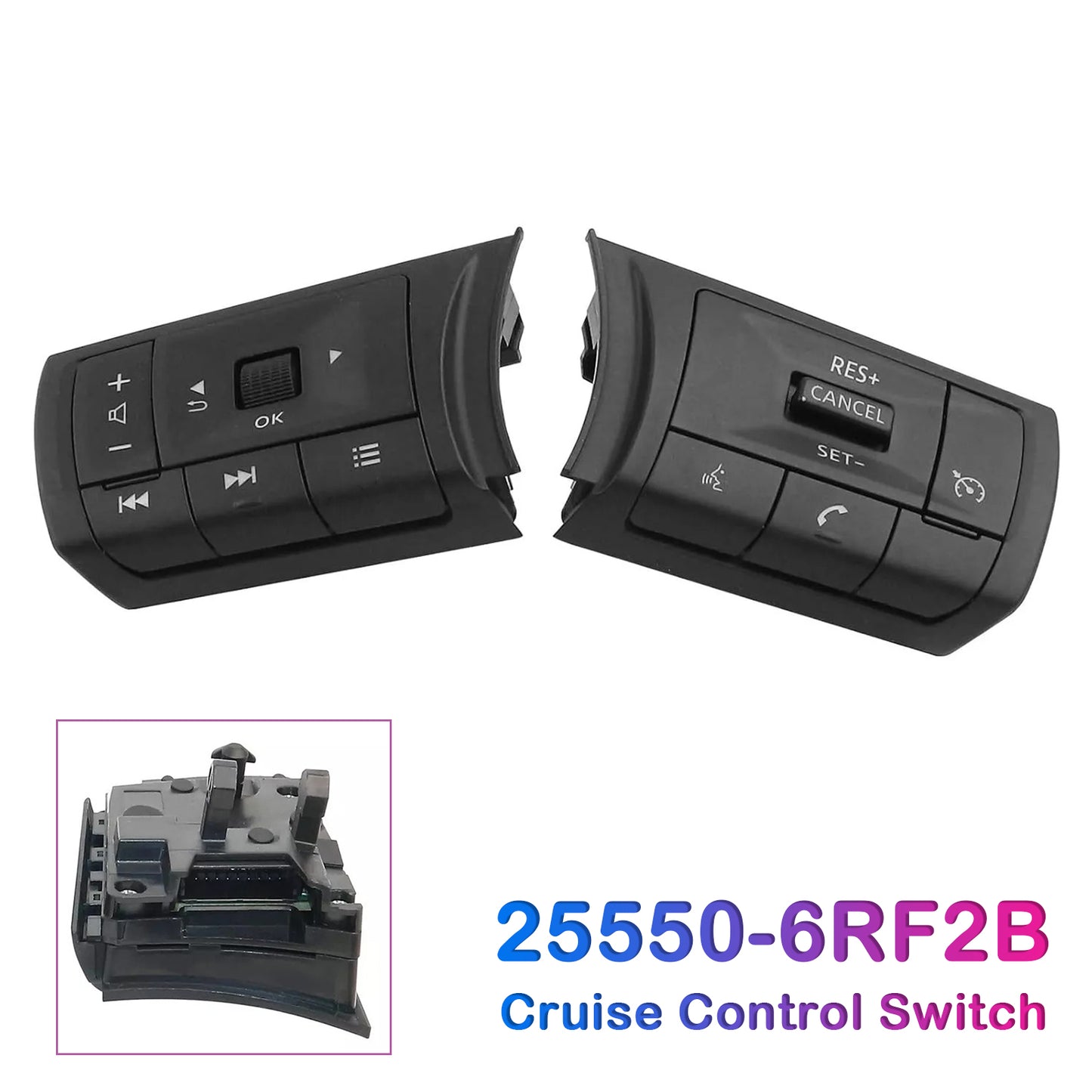 25550-6RF2B Cruise Control Switch for Nissan Rogue Pathfinder 2021-2024