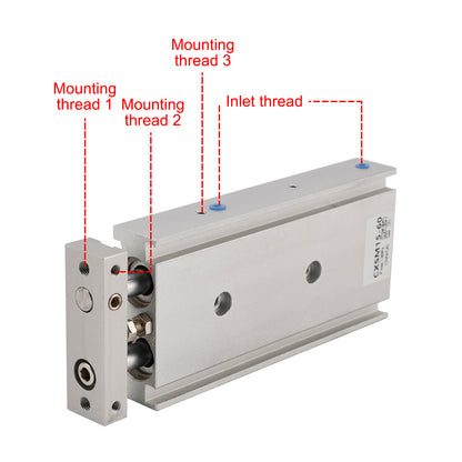 SMC CXSM15-60 CXSM1030 Air Cylinder Pneumatic Dual Rod Cylinder Double Acting