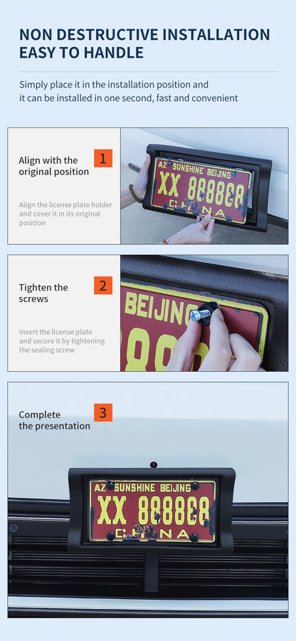 1Pcs US Standard License Plate Holder For US Car In Common Use
