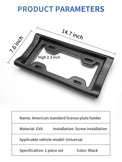 2Pcs US Standard License Plate Holder For US Car In Common Use
