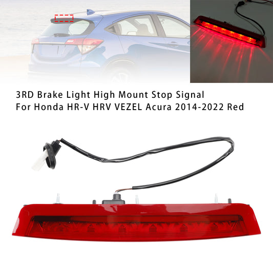 3RD Brake Light High Mount Stop Signal For Honda HR-V HRV VEZEL Acura 2014-2022 Red