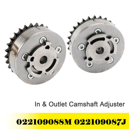 In & Outlet Camshaft Adjuster for VW Audi 2.8 3.2 V6 022109087J 022109088M