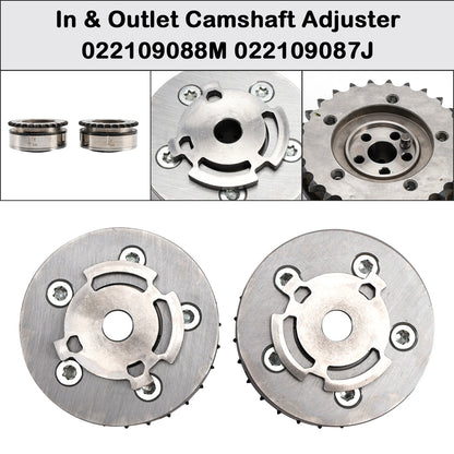 In & Outlet Camshaft Adjuster for VW Audi 2.8 3.2 V6 022109087J 022109088M