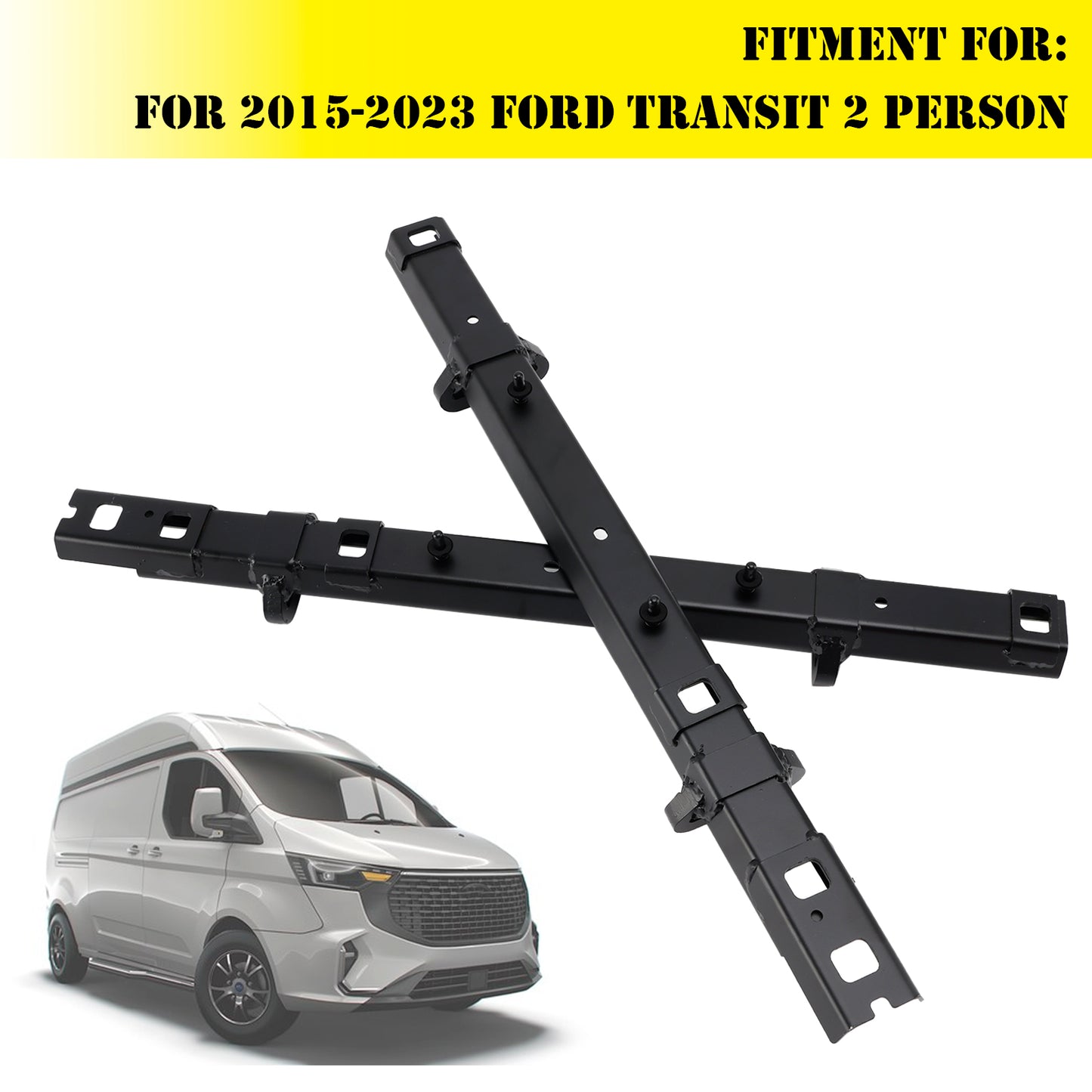 2Pcs Seat Bracket Floor Track Bracket For 2015-2023 Ford Transit 2 Person Bench Seat