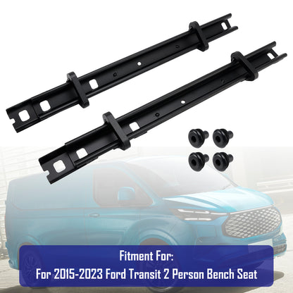 2Pcs Seat Bracket Floor Track Bracket For 2015-2023 Ford Transit 2 Person Bench Seat